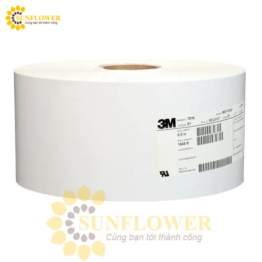 Băng keo 1 mặt dán nhãn 3M 7816