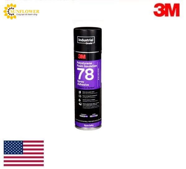 Keo 3M 78 Polystyrene Foam Insulation Spray Adhesive