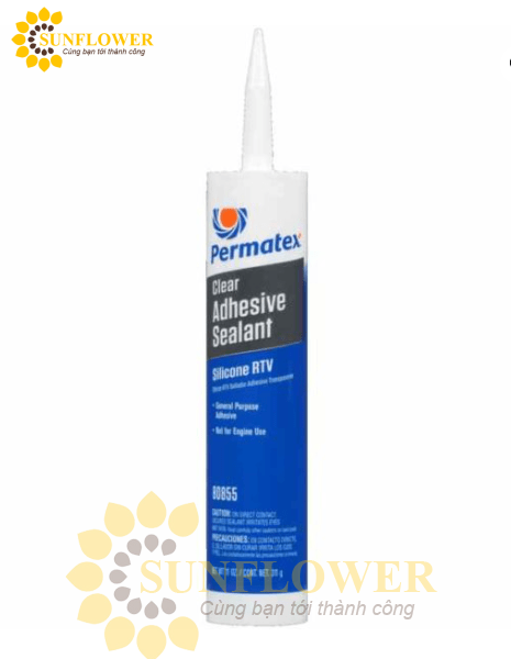 Keo Silicone Permatex 80855 Clear RTV Silicone Adhesive Sealant