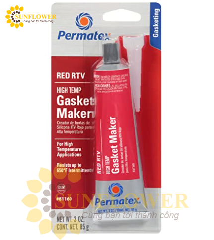 Keo dán ron Permatex 81160 – 85g High Tem Red RTV Silicone