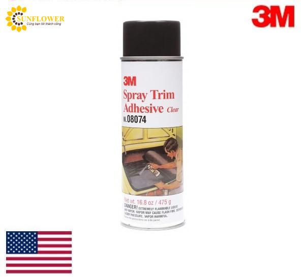 Keo 3M Spray Trim Adhesive Clear PN 08074