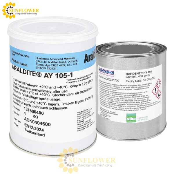 Keo Epoxy hai thành phần Araldite AY 105-1 with Hardener HY 953 F
