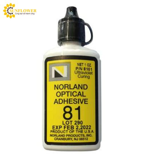 Keo dán UV Norland NOA 81 83H 86H 88 160