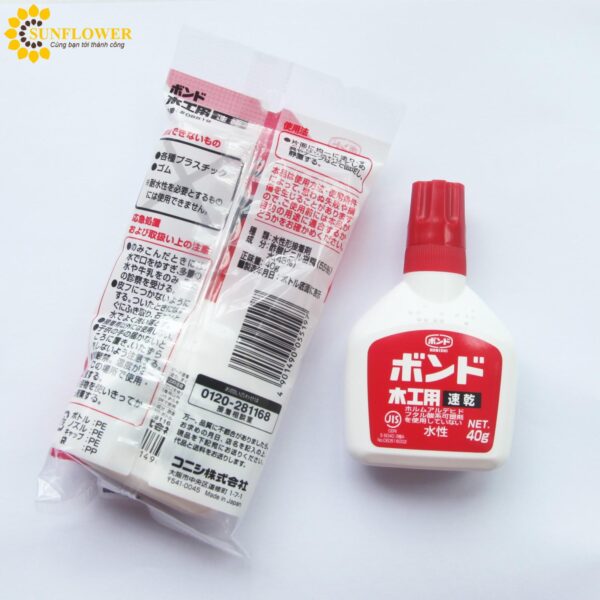 Keo dán gỗ konishi khô nhanh 40g