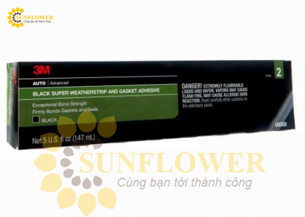 Keo dán ron cao su, nhựa lên bề mặt kim loại 3M PN08008