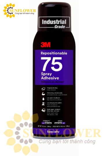 Keo xịt đa năng 3M Repositionable 3M 75