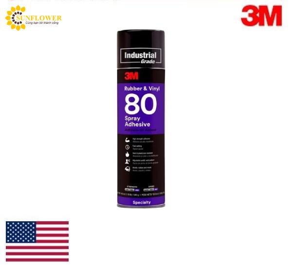 Keo 3M Rubber And Vinyl 80 Spray Adhesive