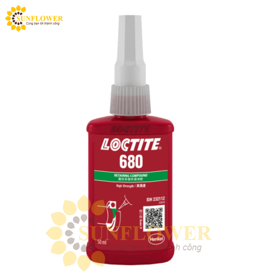 Loctite 680 – Keo khóa ren, màu xanh, khóa cứng
