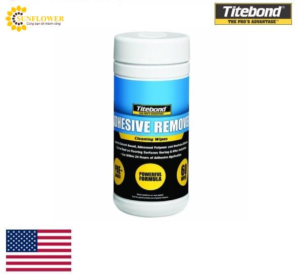 Keo Titebond Adhesive Remover Cleaning Wipes