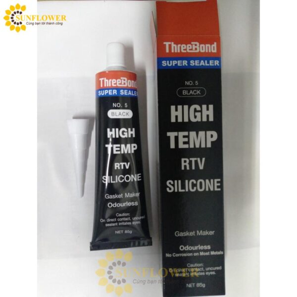 Keo dán thế ron Threebond Super Sealer No 5 (màu đen) chịu nhiệt độ cao 85g/tuýp